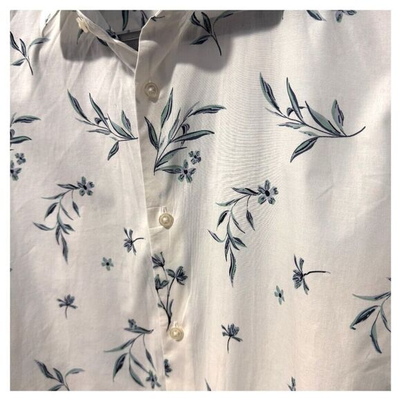Perry Ellis stretch XL button‎ down shirt men's with with floral - Picture 2 of 6